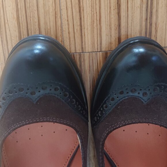 [EUC] GEOX Respira Amphibiox Leather/Suede Block Heel Pumps - Picture 5 of 7